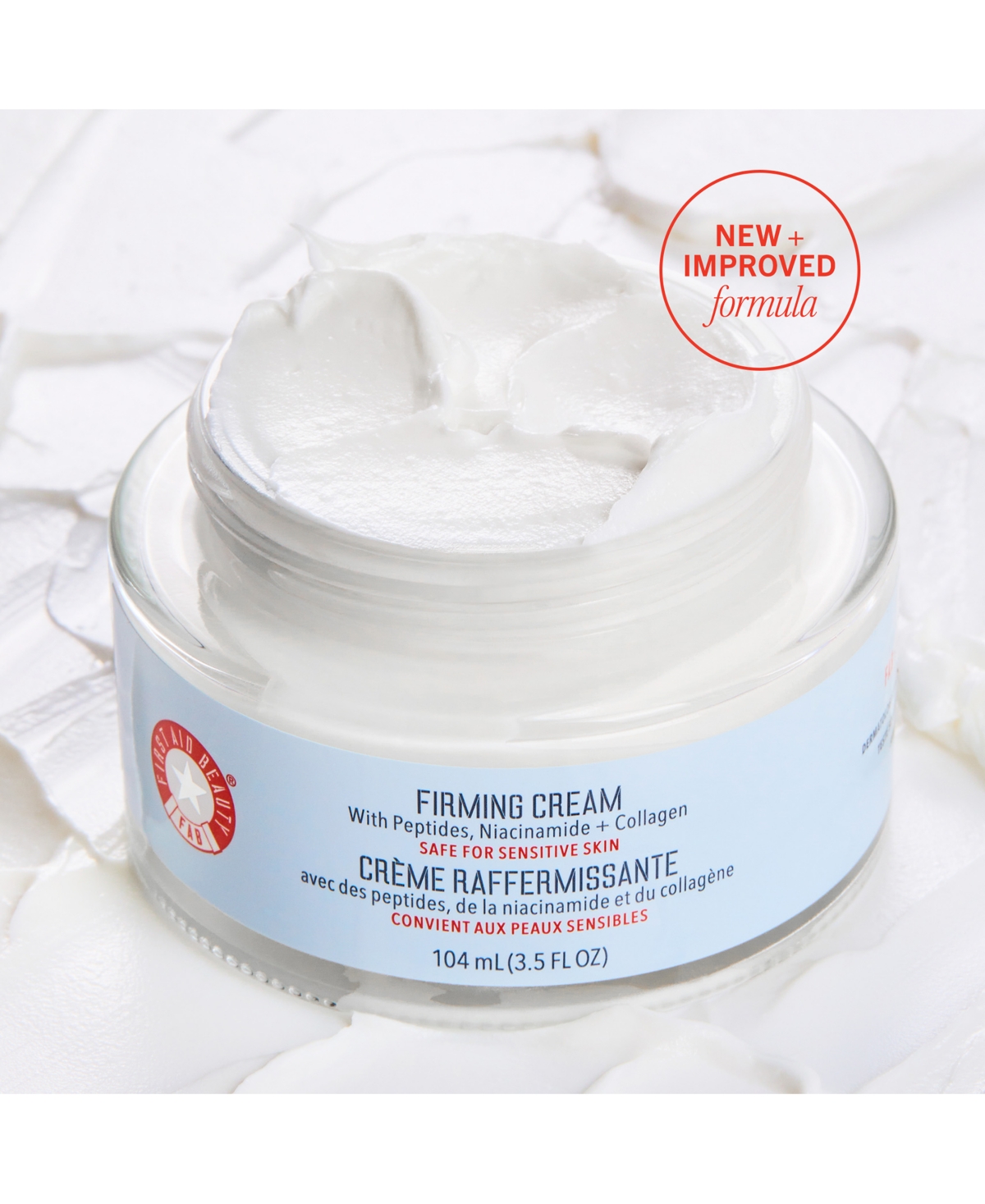 First Aid Beauty Firming Cream With Peptides, Niacinamide + Collagen, 1.7 Oz. In No Color