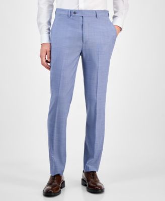 Men's Slim-Fit Wool-Blend Stretch Suit Pants