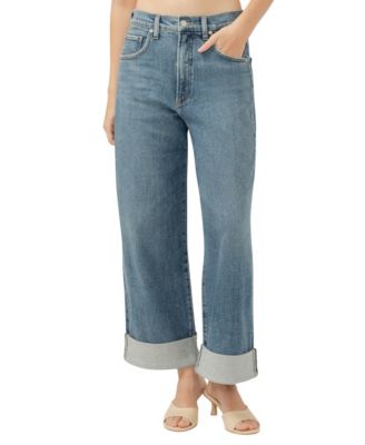 Women's Be Easy High Rise Cropped Wide Leg Jeans
