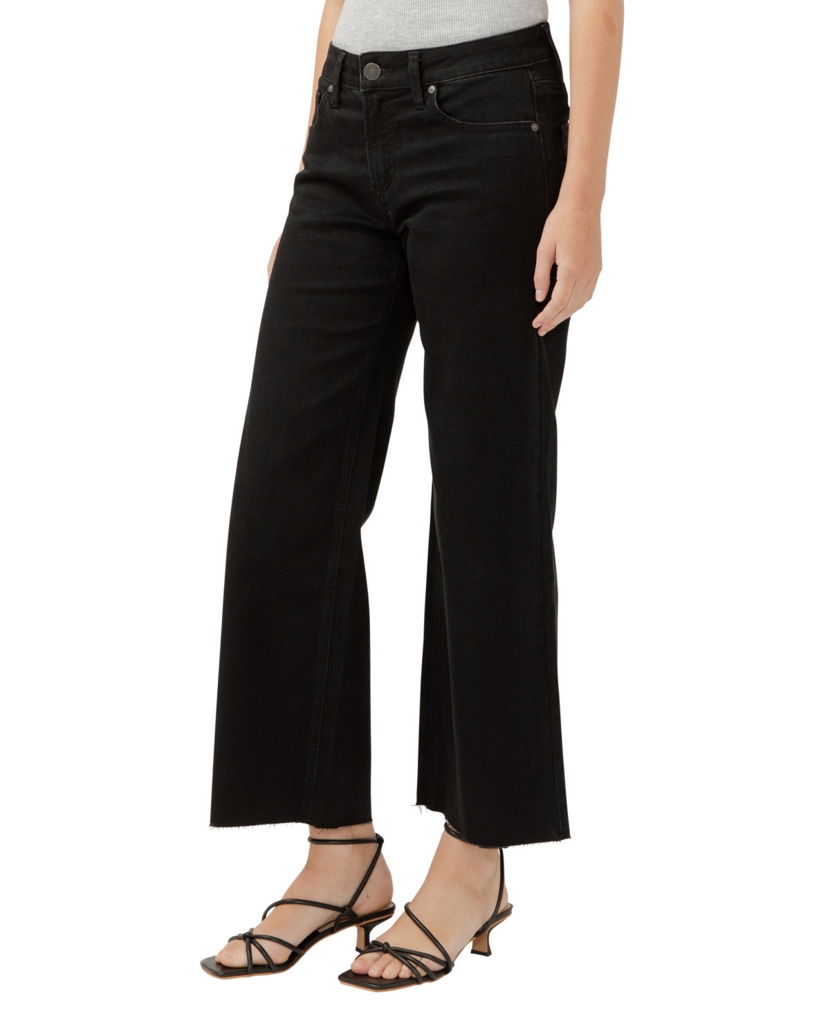 SILVER JEANS CO. WOMEN'S SUKI MID RISE CURVY FIT WIDE LEG JEANS 