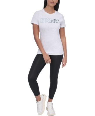 Women's Ombré Outline-Logo Crewneck T-Shirt