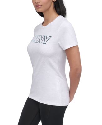 売れ筋商品|||ダナ キャラン ニューヨーク Tシャツ トップス レディース Women's Ombr Outline-Logo Crewneck T-Shirt Light Khaki/Tropical Ombre Ombre Outline Logo Crew Neck Tee | DKNY