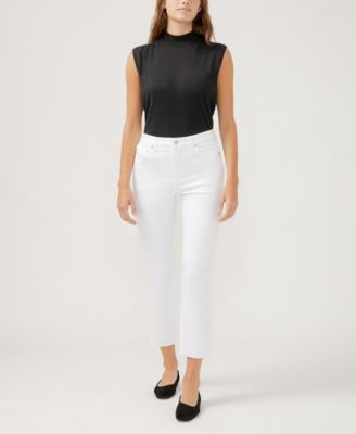 Women's Isbister High Rise Ankle Straight Leg Luxe Stretch Jeans