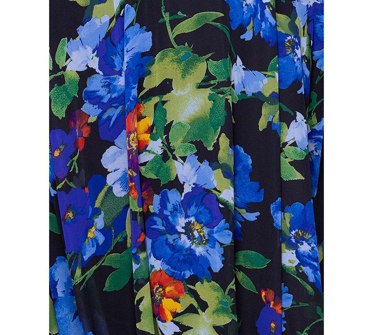 BETSY & ADAM BETSY & ADAM PLUS SIZE FLORAL-PRINT HALTER GOWN 
