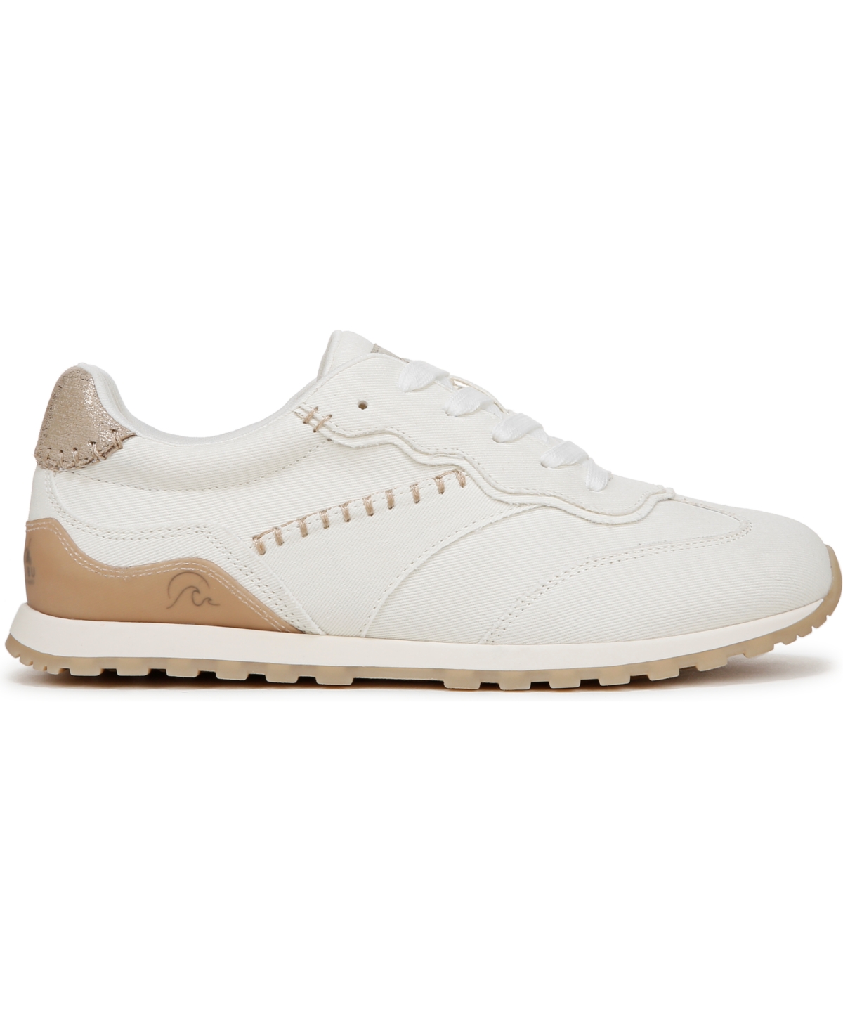 Shop Blowfish Malibu Women's Valley Round Toe Lace Up Sneakers In Cream Fabric