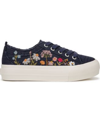 Women's Sadie-Sun Embroidered Lace Up Platform Sneakers