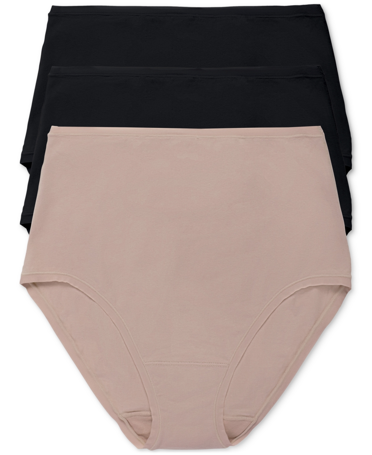 Natori Bliss Bare High Waisted Brief In Black,black,cafe