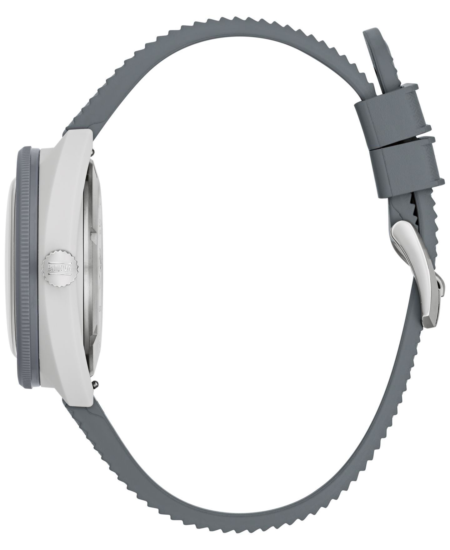Мужские часы Bulova Snorkel Gray Hnbr Rubber Strap Watch 41mm — фото 2