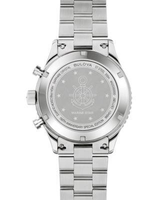 150th Anniversary Special Edition Men's Marine Star Heritage Chronograph Stainless Steel Bracelet Watch 43mm