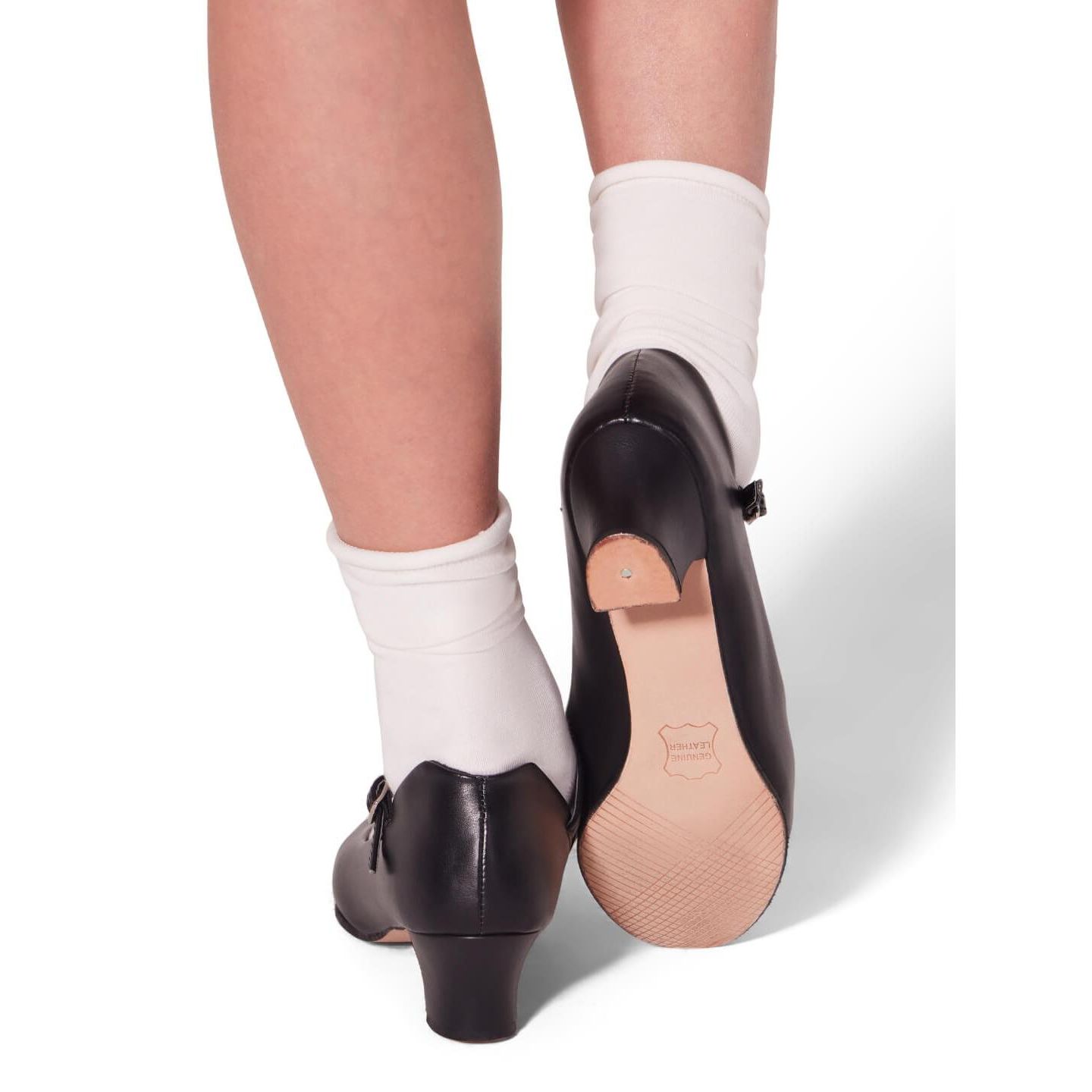 Обувь Capezio Jr. Footlight Character Shoe для девочек, цвет: Чёрный — фото 4