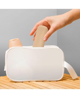 2 Pack Travel Cosmetic Makeup Brush Holder - Portable & Waterproof Silicone Organizer