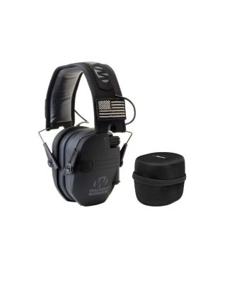 Game Ear Razor Muffs (Black Patriot Version) with Protective Case