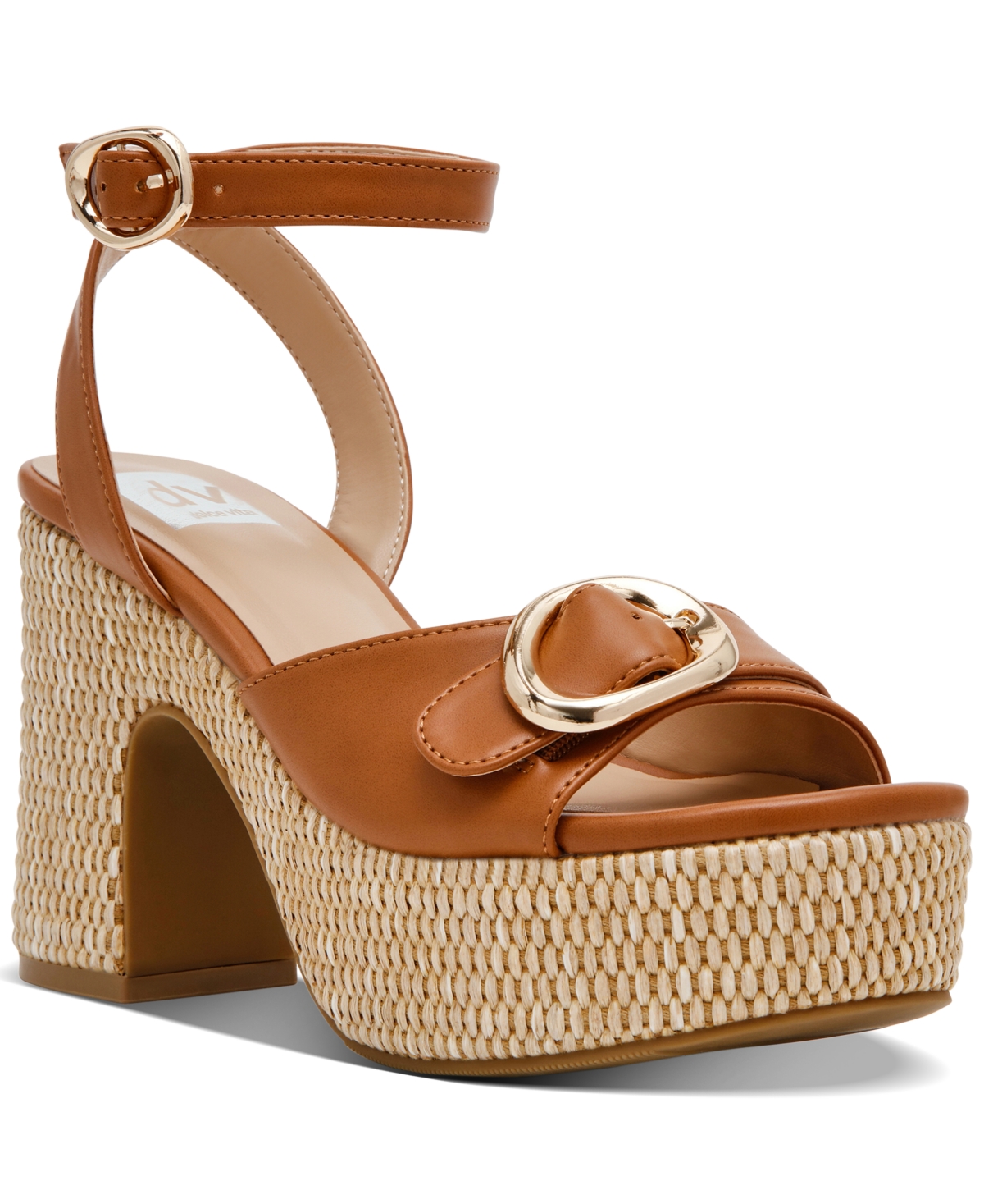 Women's Merie Buckle-Detail Platform Dress Sandals - Tan