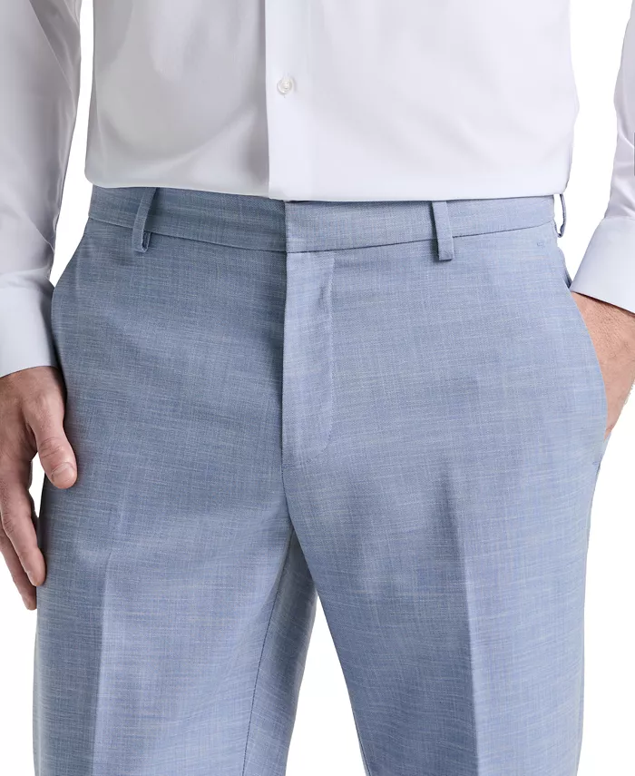 Men's Modern Fit Sharkskin Dress Pants - thumbnail 3