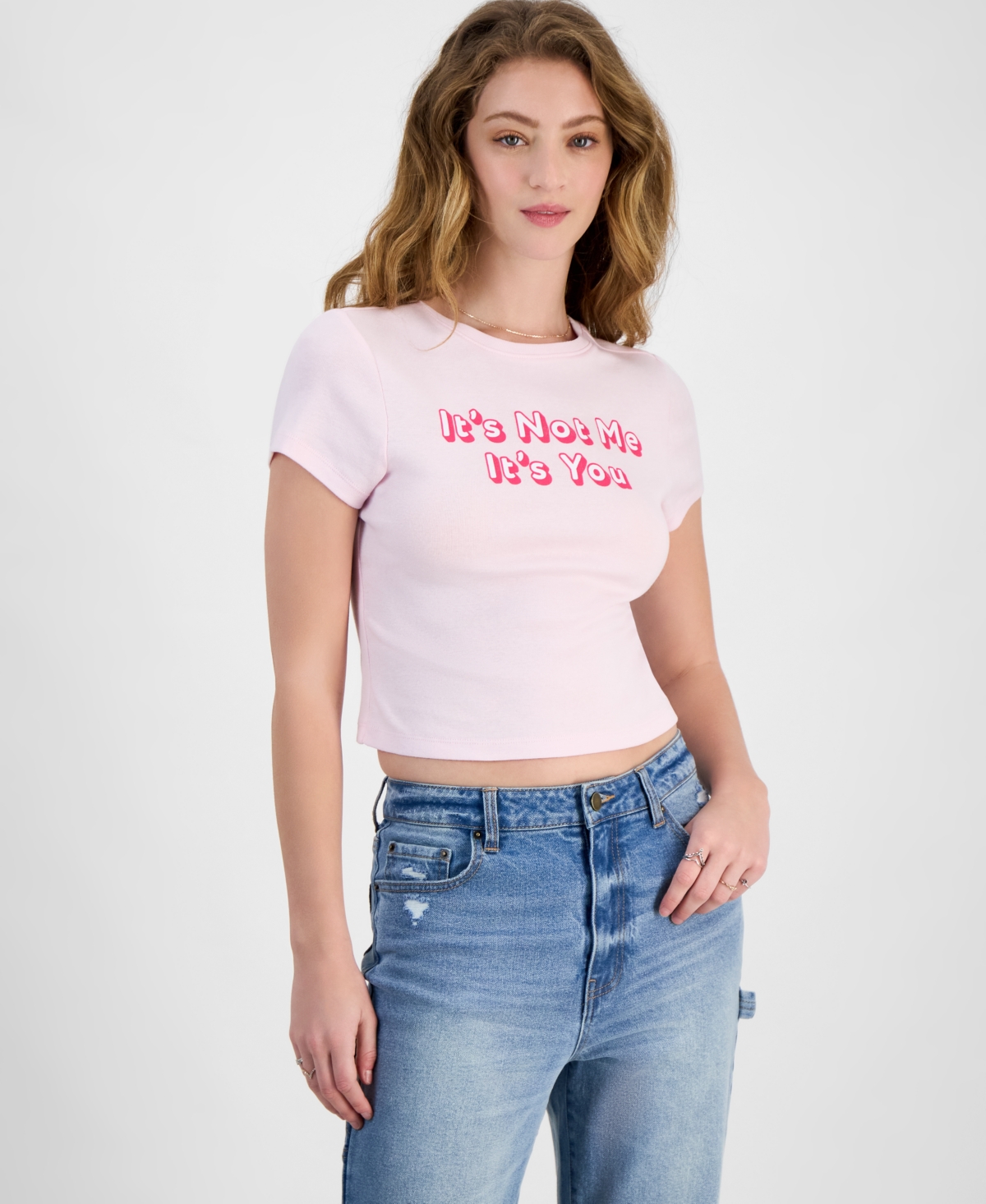 SELF ESTEEM JUNIORS' IT'S NOT ME IT'S YOU GRAPHIC COTTON T-SHIRT 