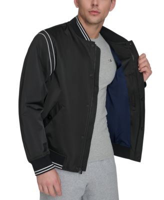 Men's Varsity Stripe Bomber Jacket
