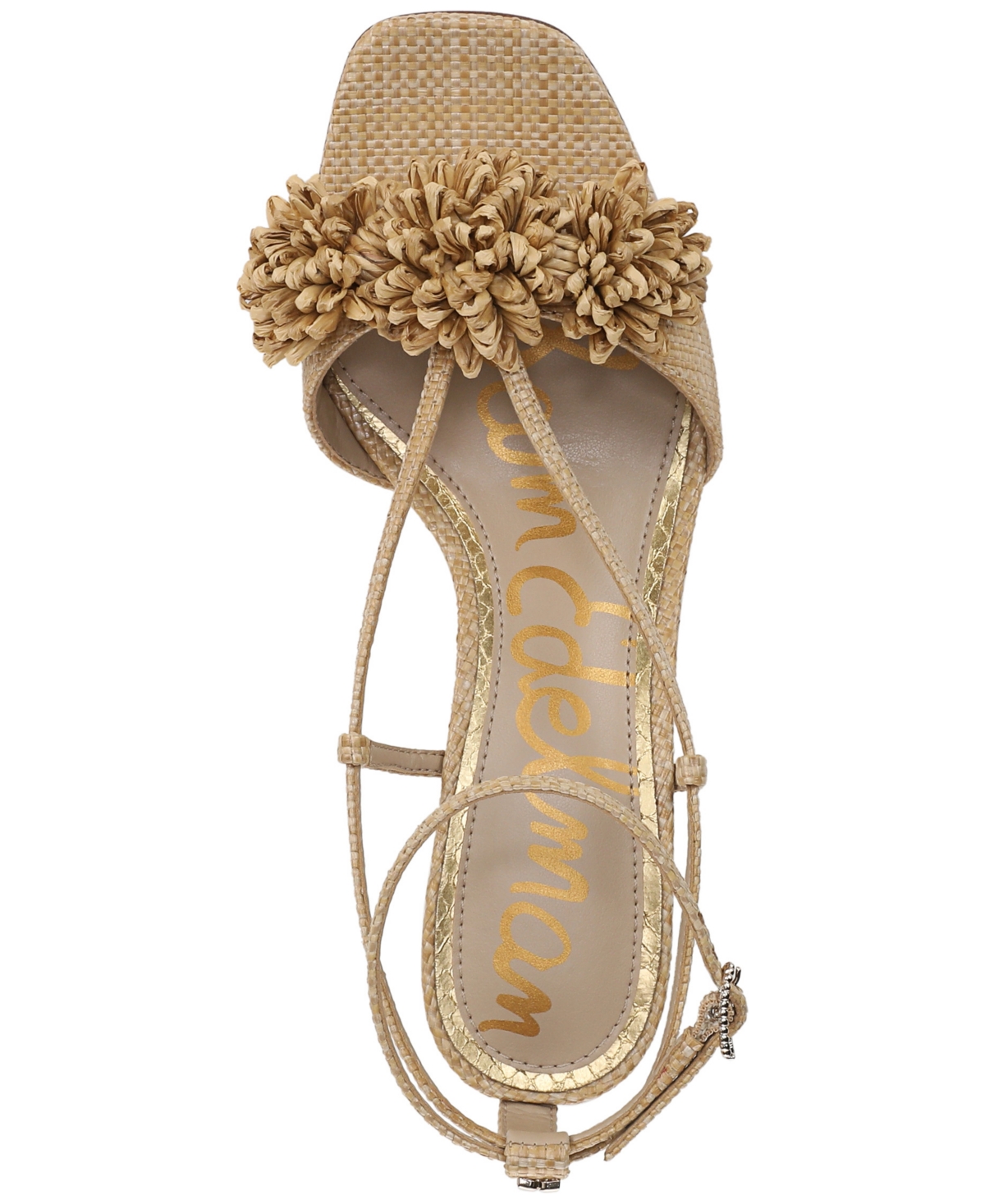 Sam Edelman Phoebe Ankle Strap Sandal In Bleached Beechwood