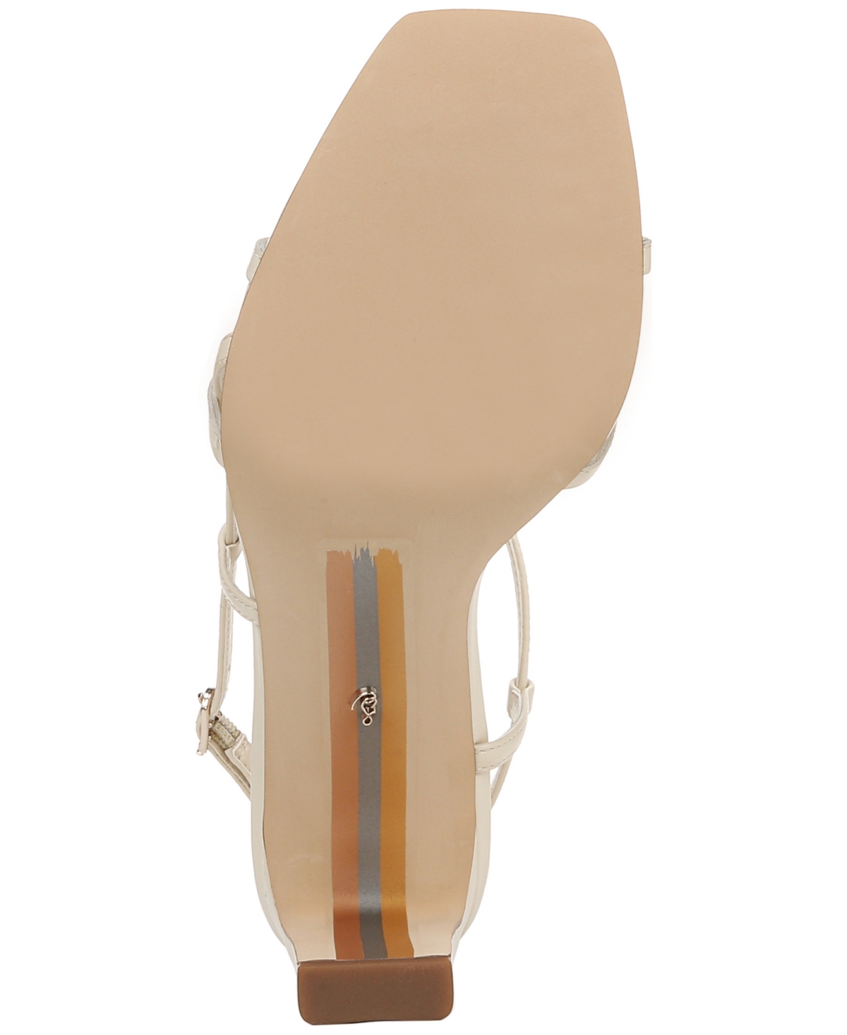 Sam Edelman Emmie Strappy Heel Sandal Modern Ivory Leather In Modern Ivory Leather