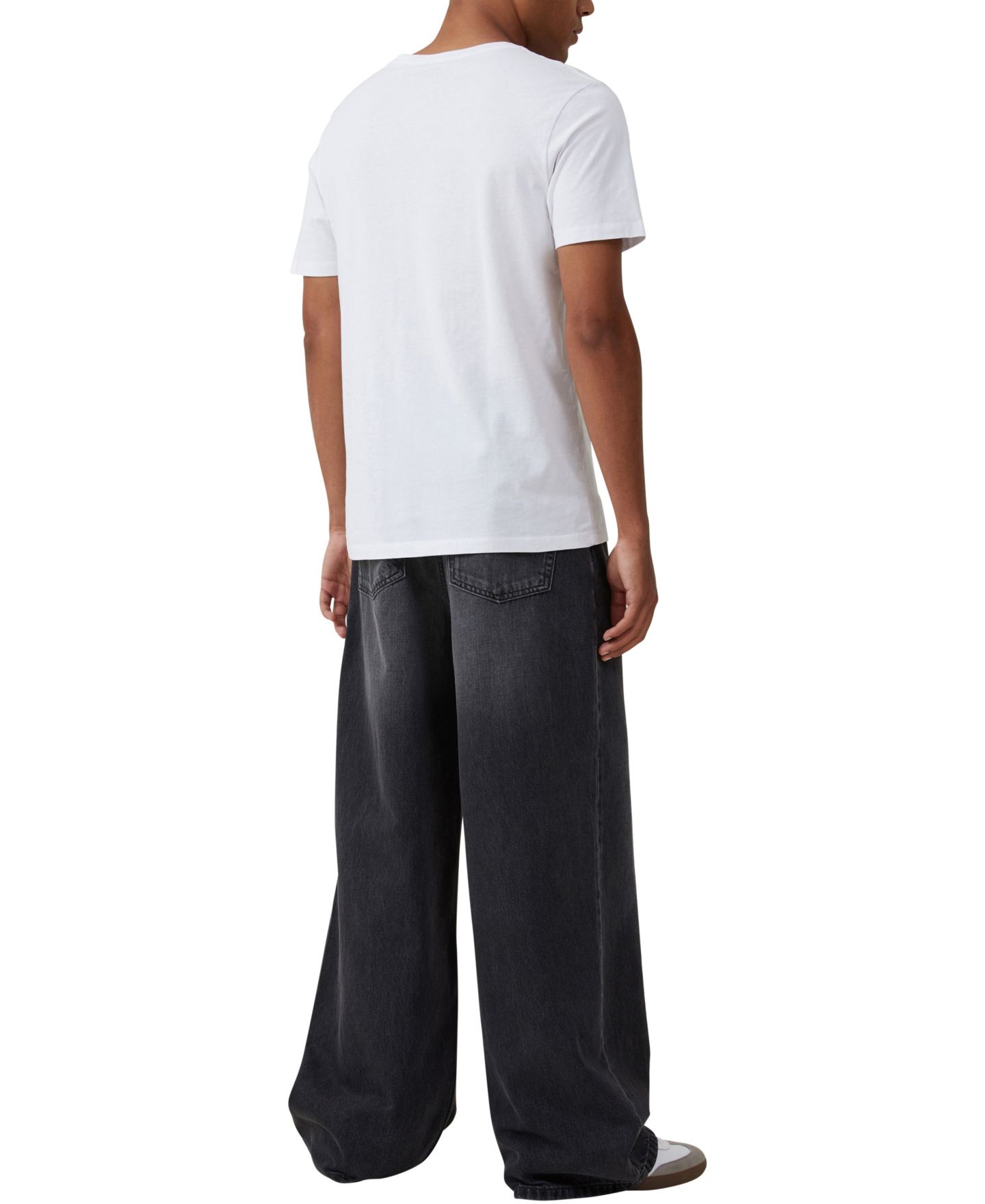 Мужские джинсы COTTON ON Super Baggy Jean, цвет: Чёрный, вариант 1 — фото 4