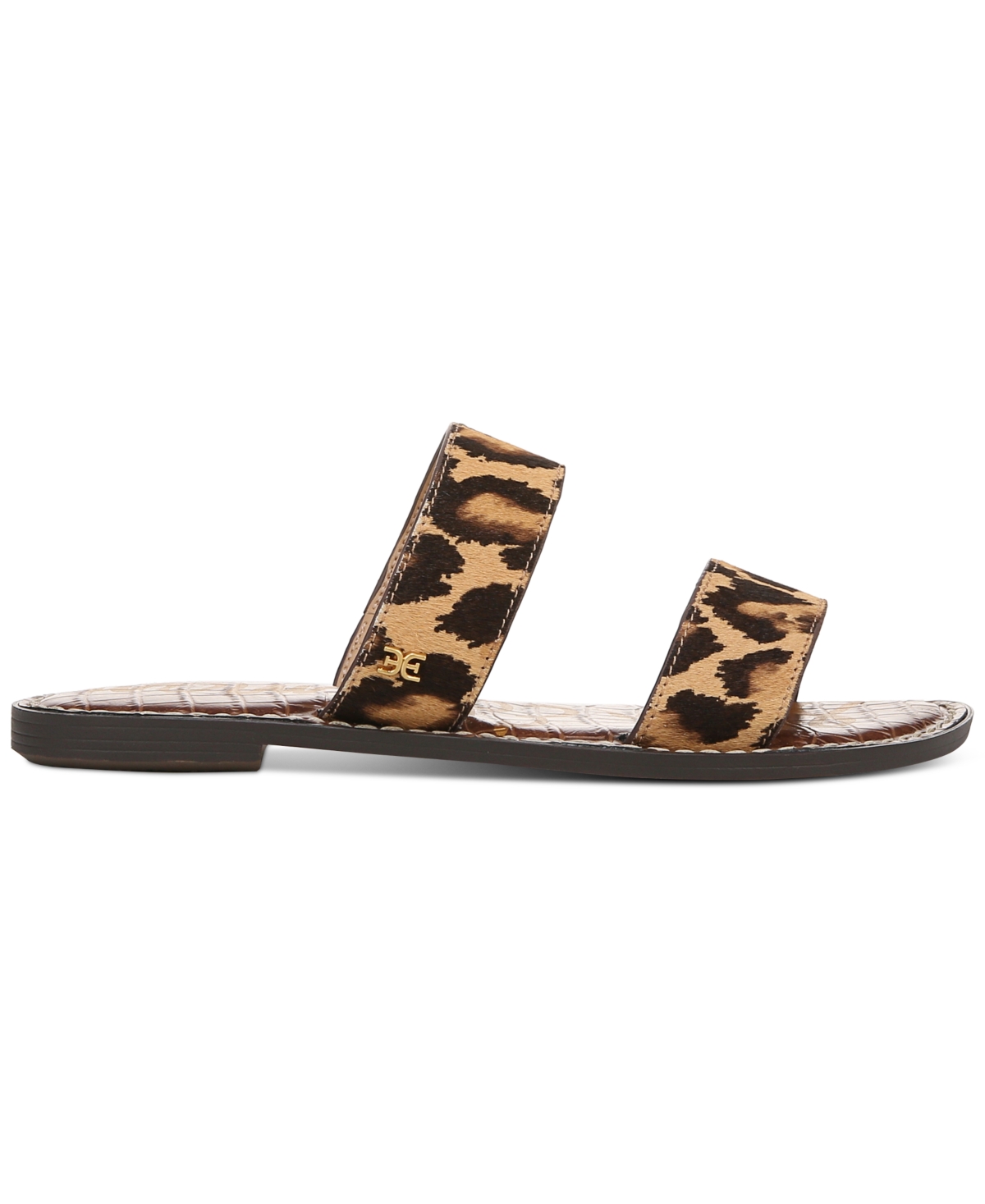 Shop Sam Edelman Women's Gala Slide Flat Sandals In Cyprus Tan Multi Leather