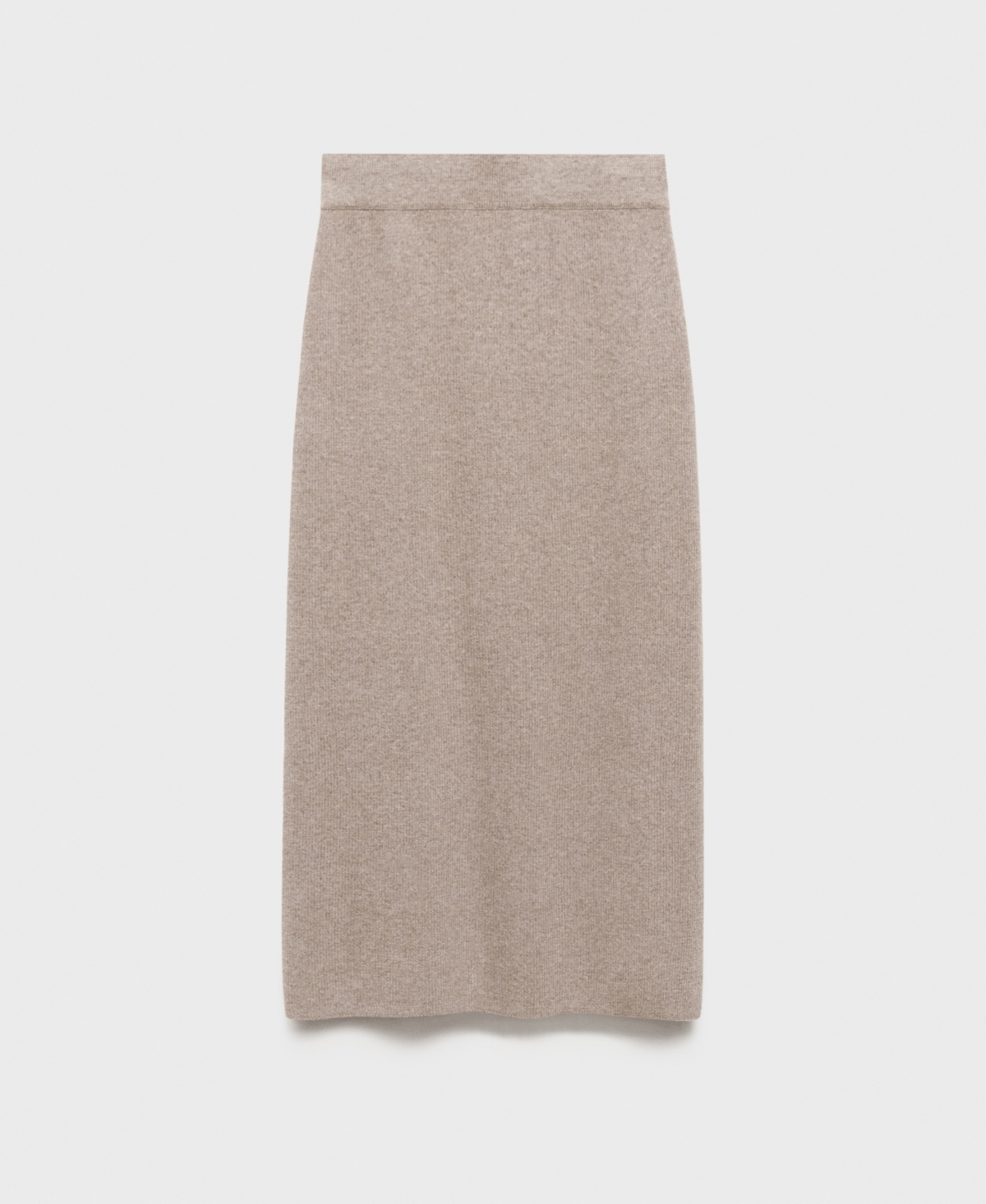 Mango Women's Wool Blend Midi Skirt In Sand