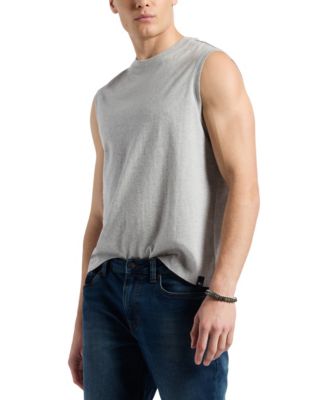 Men's Sleeveless Crew Neck Relaxed Tank Top