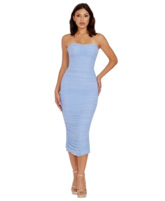 Dress the Population - Women's Heather Strapless Bodycon Dress