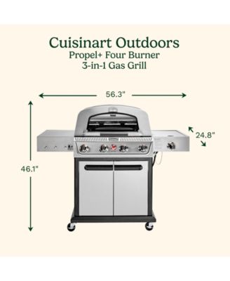 Propel+ Four-Burner 3-in-1 Gas Grill