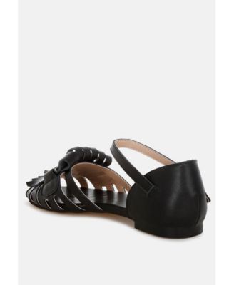 Ramita Horsebit Fringe Flat Sandals