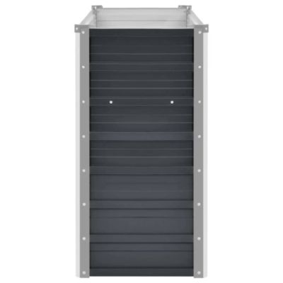 Garden Raised Bed Anthracite 63"x15.7"x30.3" Galvanized Steel