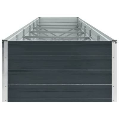 Raised Bed Anthracite Galvanized Steel 189.0 x 31.5 x 17.7 in