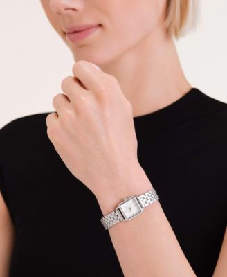 Boxelle Women's Silver Tone Stainless Steel Bracelet Watch 19.5mm