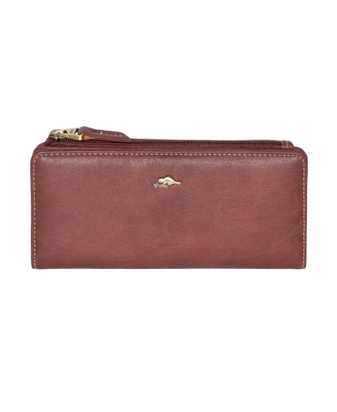 Roots Slim Ladies Wallets With Top Zipper