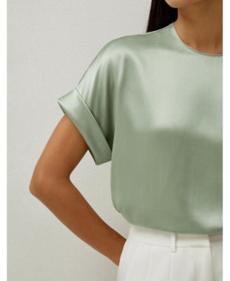 Women's Contemporary Oversized Silk Top
