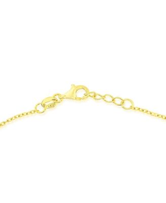 Yellow Gold Tone Celetestial North Star Bracelet with Pave Cubic Zirconia