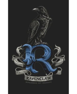 Big & Tall Ravenclaw Raven Black T-shirt-4XL