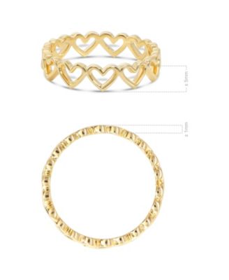 Sweet Heart Ring in 14K Gold, Size 8, approx. 2.5 grams.