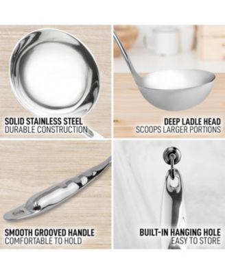 Stainless Steel 13-inch Soup Ladle Cooking Utensil