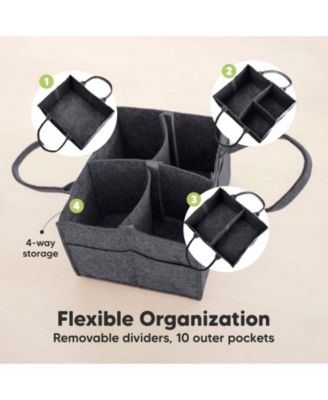 Original Baby Diaper Caddy Organizer, Large Storage Caddy Organizer for Nursery, Changing Table