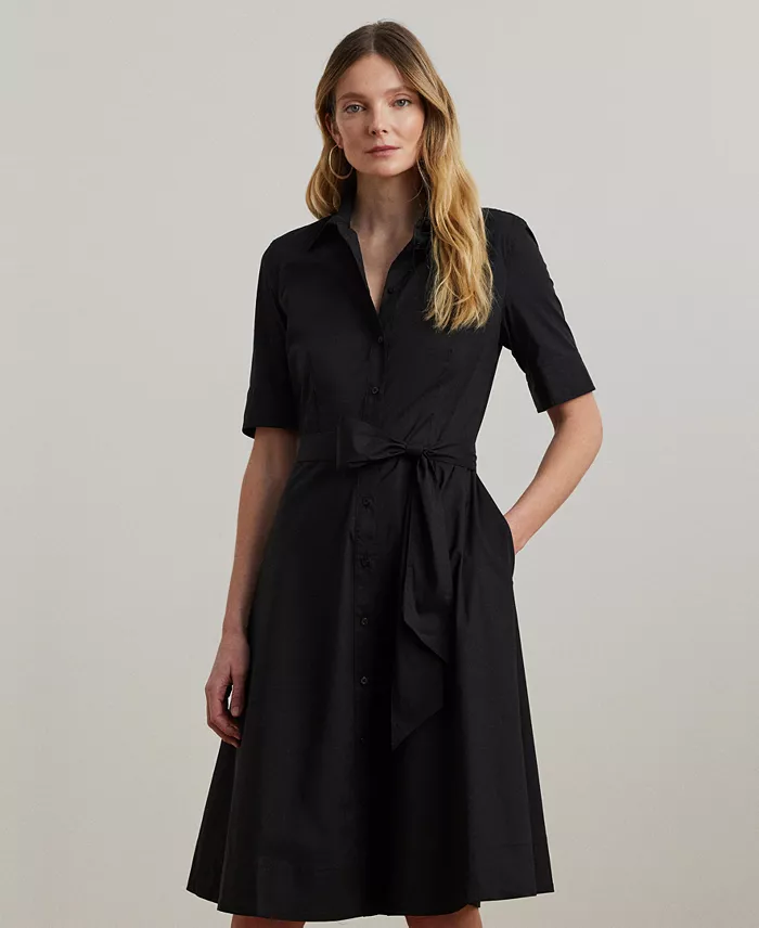 Women's Cotton Shirtdress - thumbnail 2