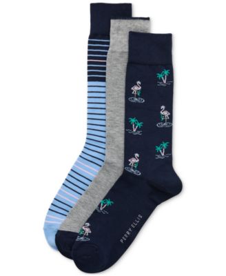 Men's 3-Pk. Novelty Crew Socks