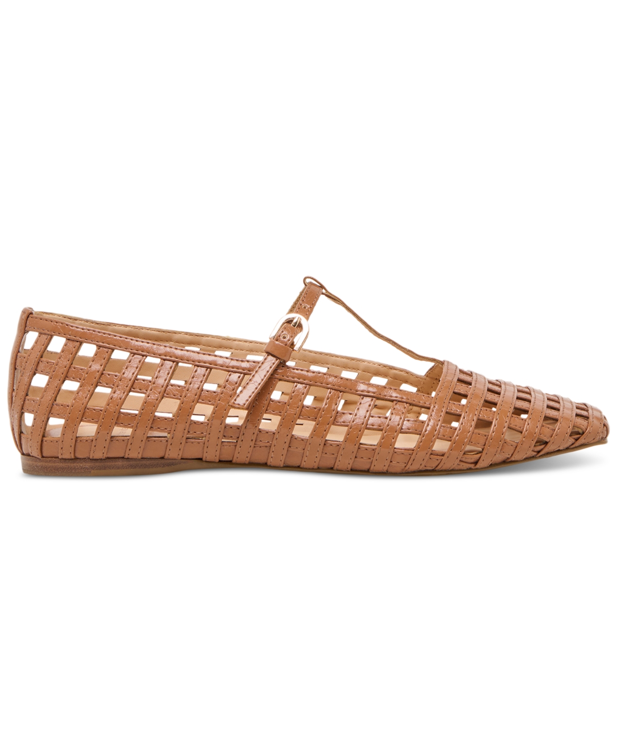 Dolce Vita Rains T-strap Flat In Saddle Leather