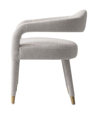 Aspen 23.2" Modern Tweed Upholstered Dining Armchair