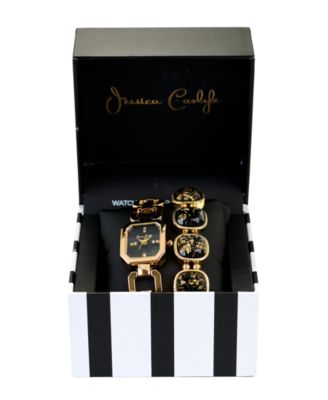 Women's Shiny Gold Tone Metal Alloy Analog Watch, 22mm