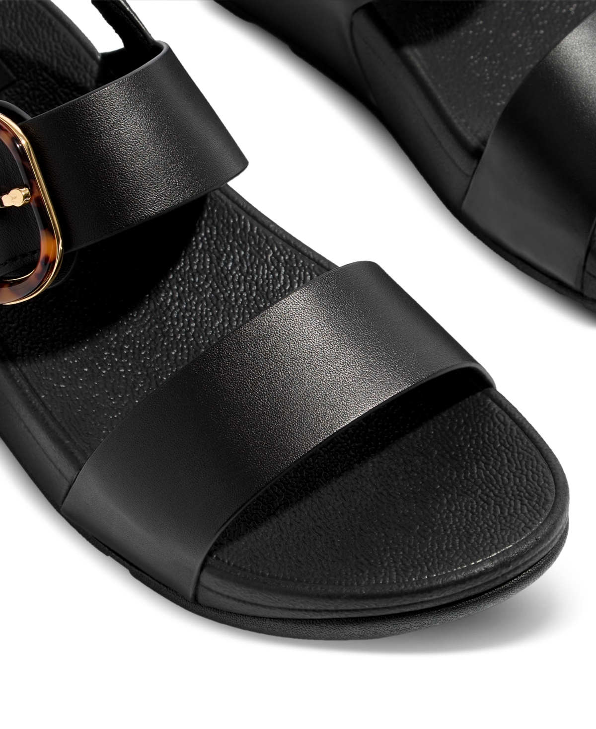 Fitflop Lulu Slingback Platform Wedge Sandal In All Black