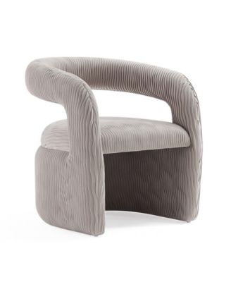 Corvette Modern Velvet Upholstered Accent Chair