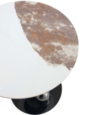 Laurel 19.68" Modern Sintered Stone Top End Table