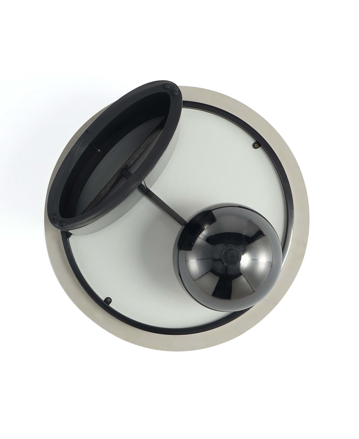 Manhattan Comfort Laurel 31.49" Modern Sintered Stone Top Coffee Table In Black