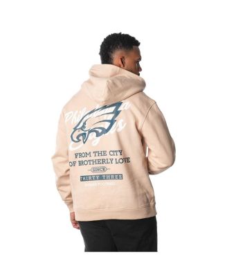 Men's and Women's Cream Philadelphia Eagles Fleece Pullover Hoodie