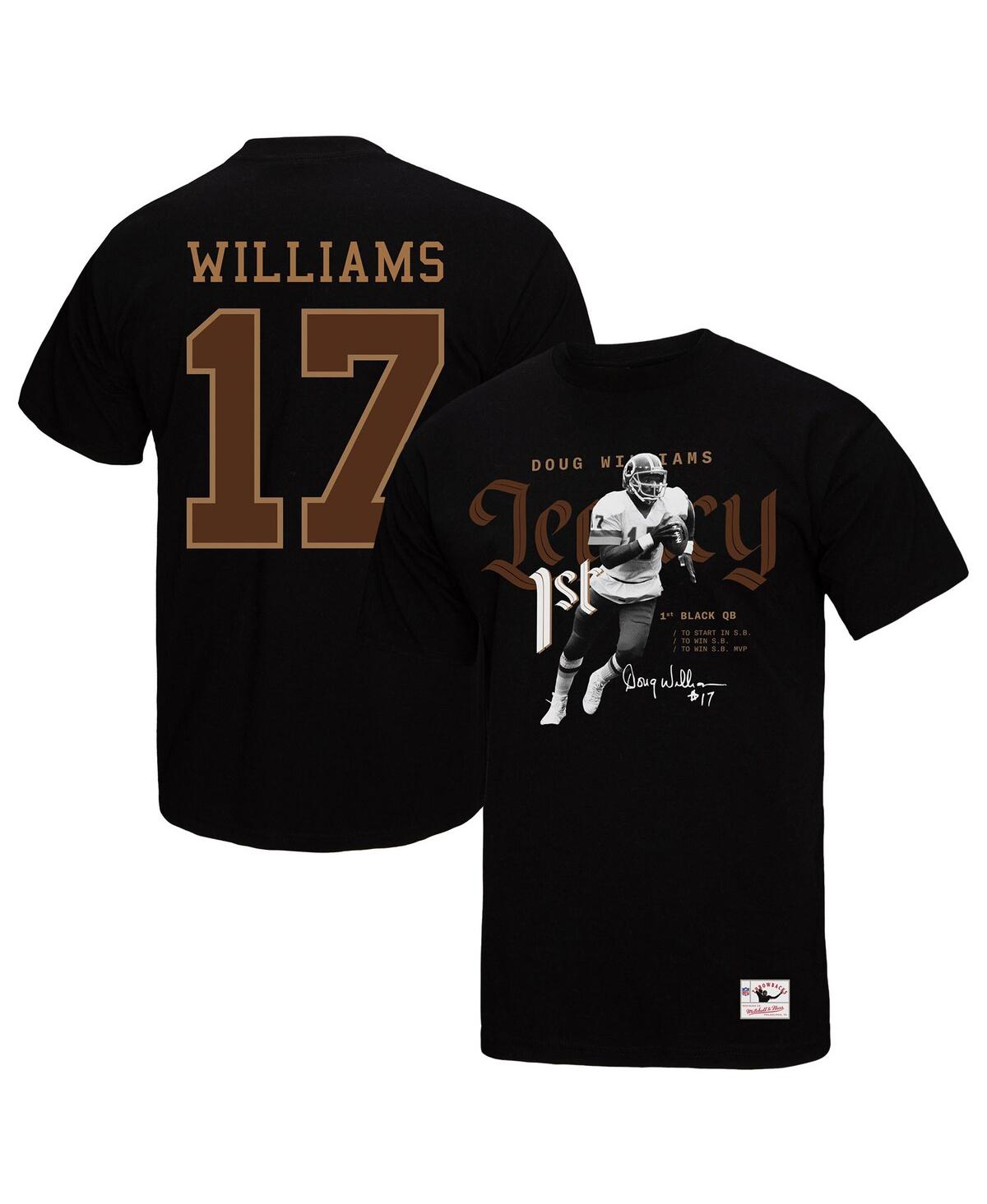 Mitchell & Ness Men's Doug Williams Black Washington Commanders Legacy Graphic T-shirt In Black